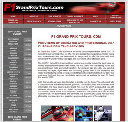 Grand Prix Website Design